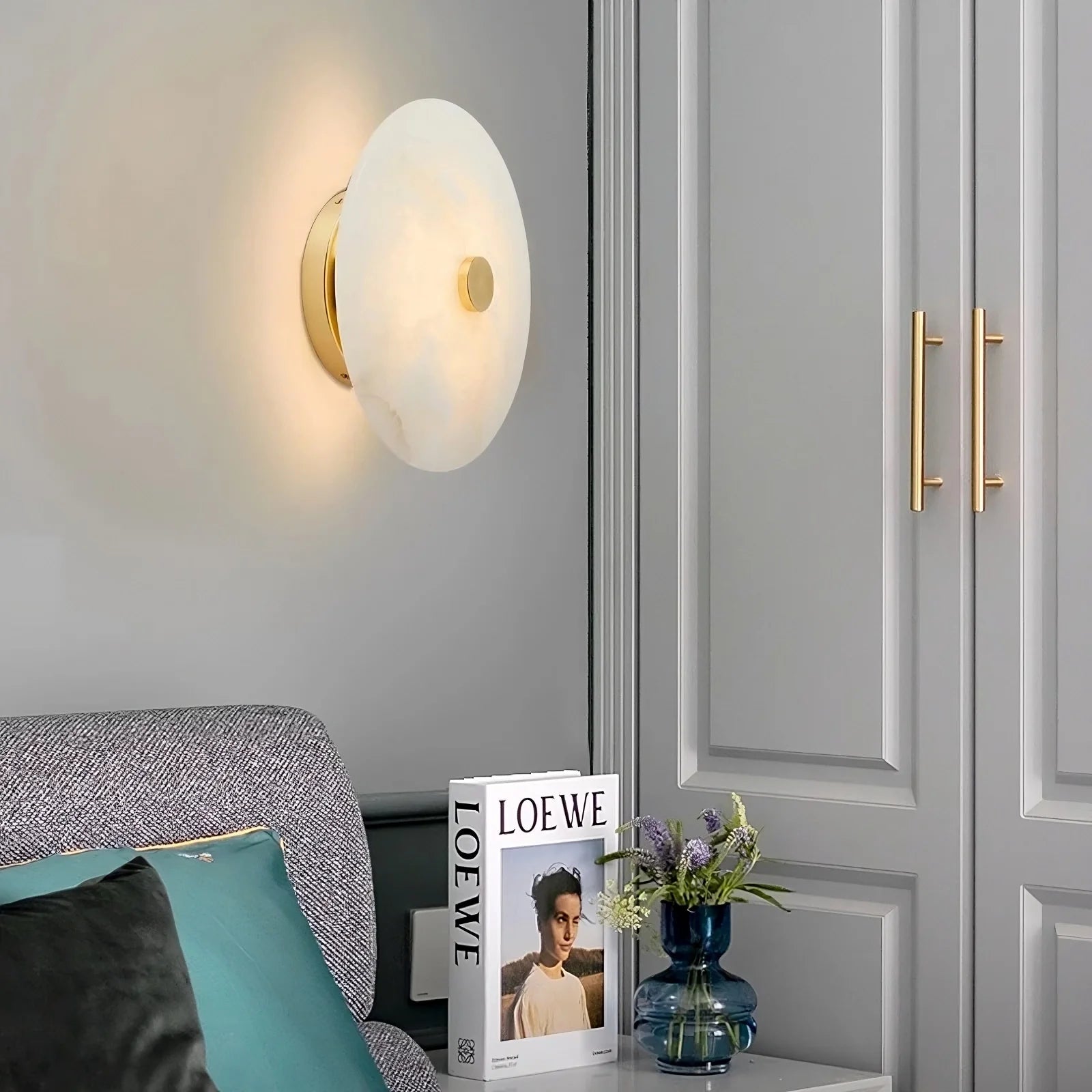 Witney Marble & Copper Wall Sconce - fovolighting