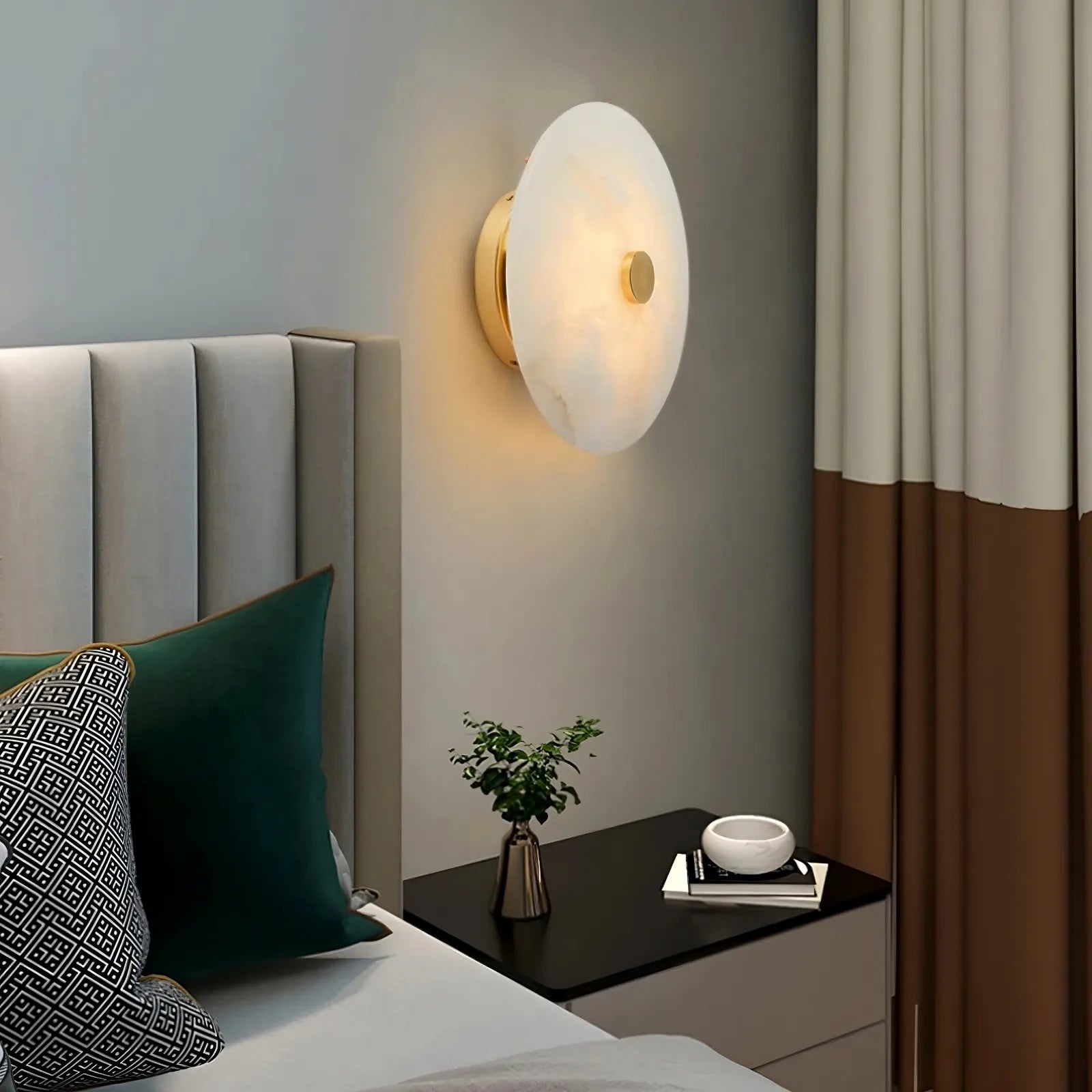 Witney Marble & Copper Wall Sconce - fovolighting