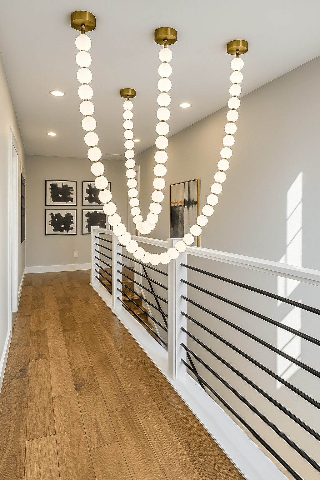 X - Pearl Necklace Chandelier - fovolighting