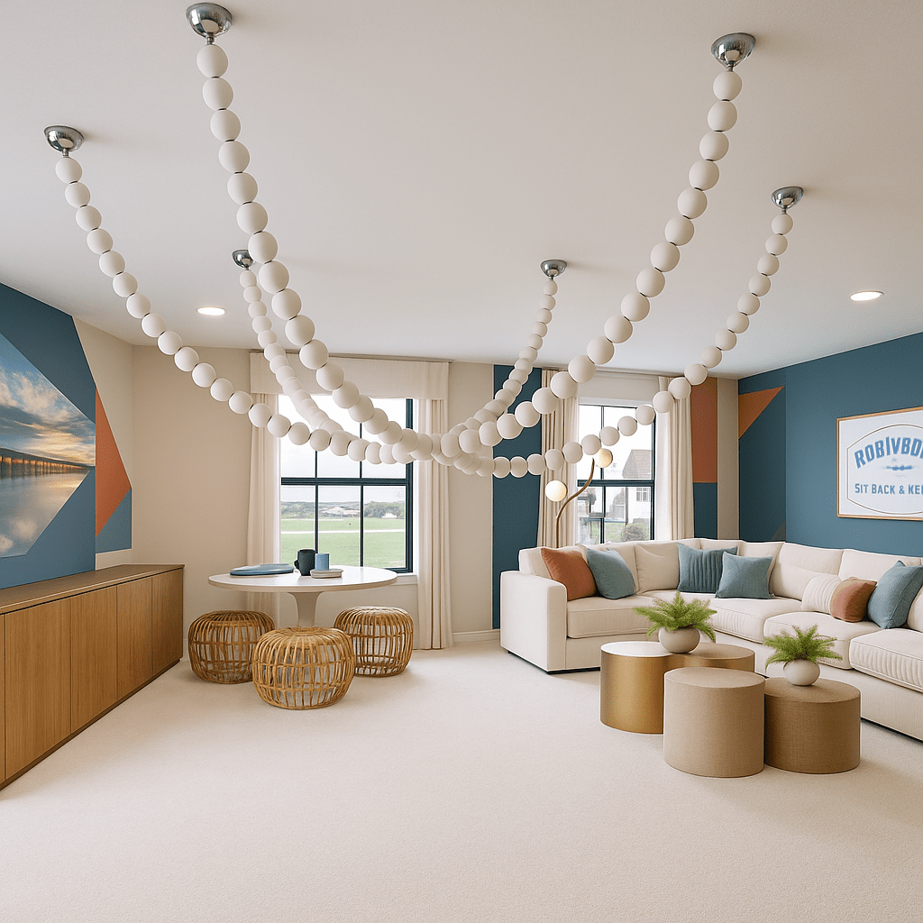 X - Pearl Necklace Chandelier - fovolighting