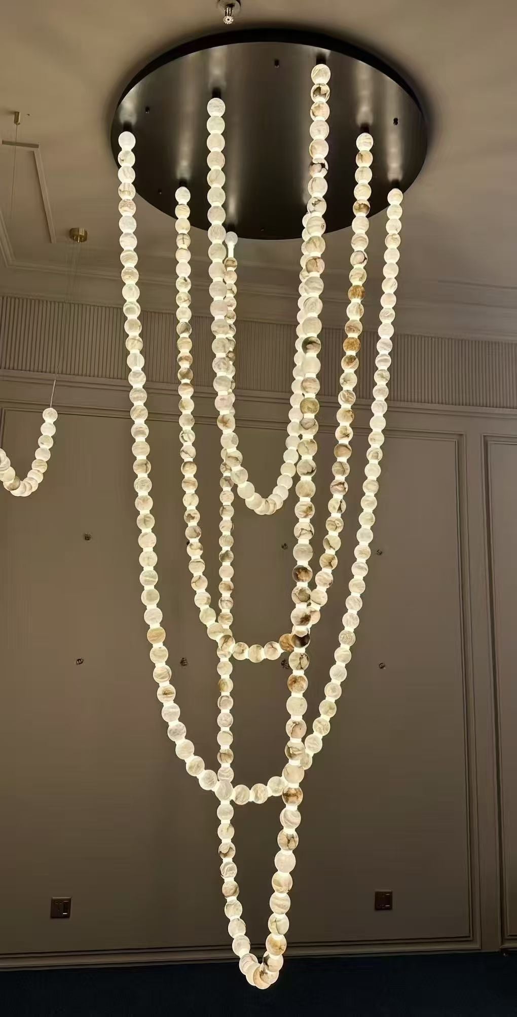 X - Pearl Necklace Chandelier - fovolighting